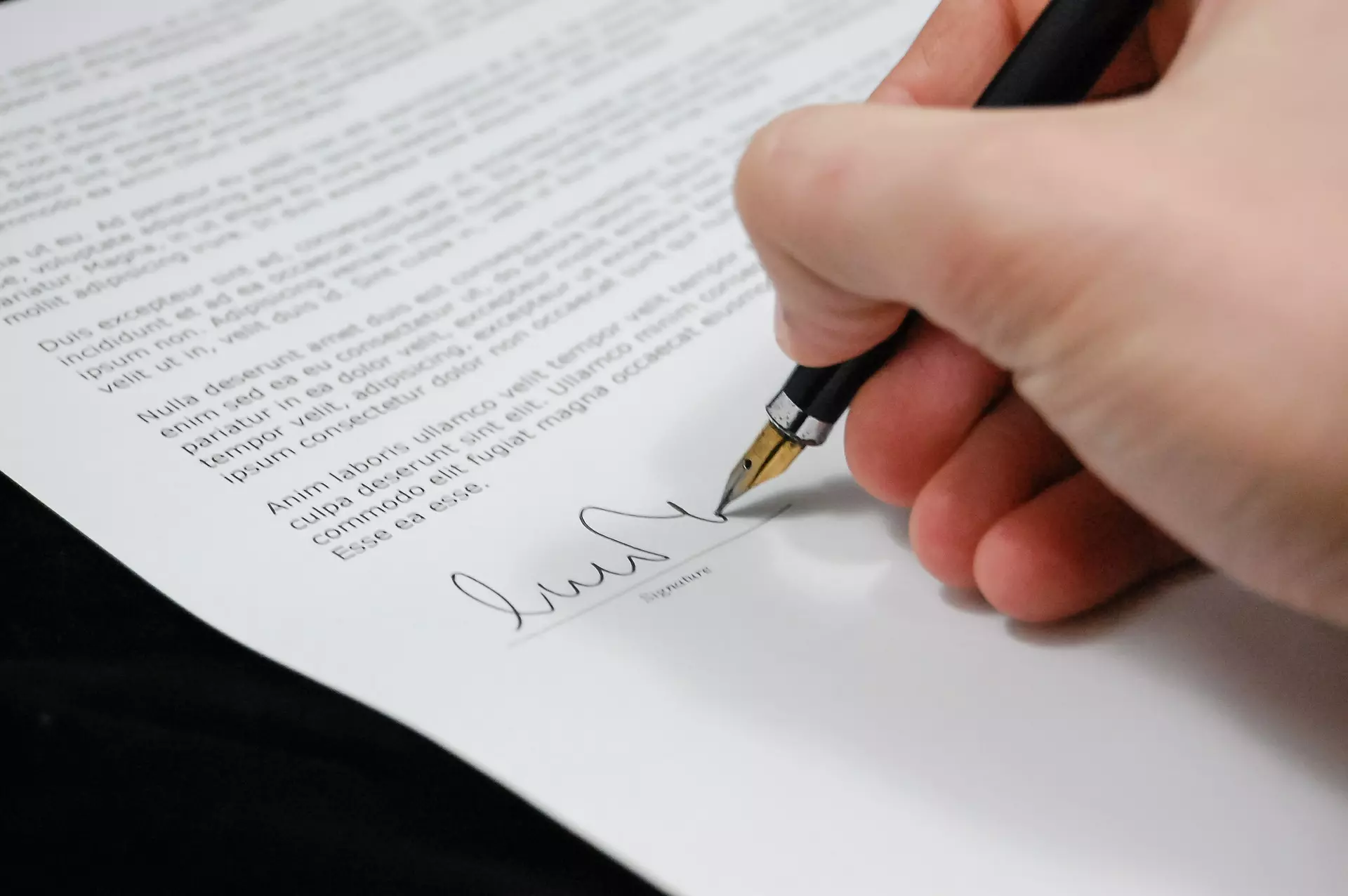 Signature Underskrift nyhet
